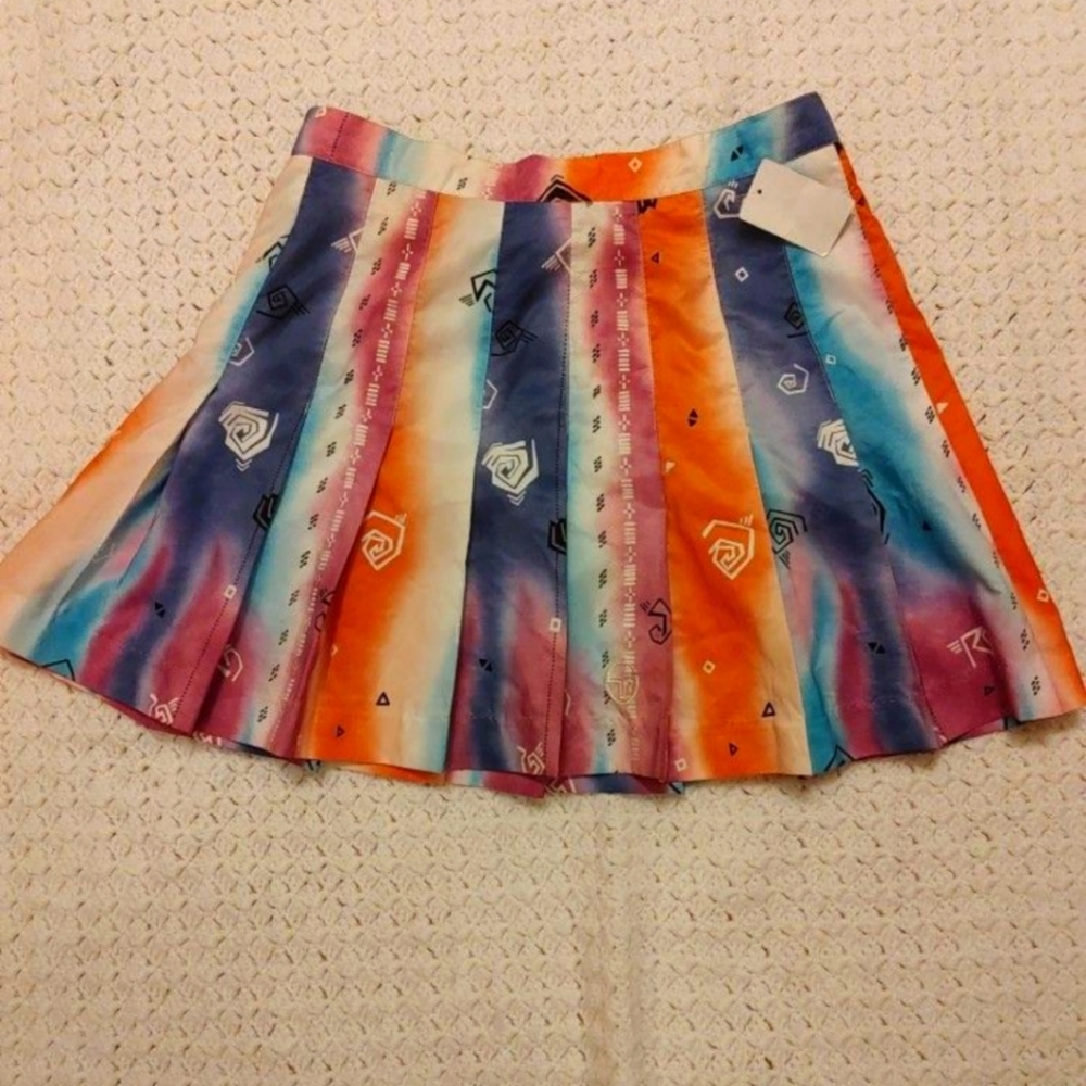 Sergio tacchini multicolor pleated skirt